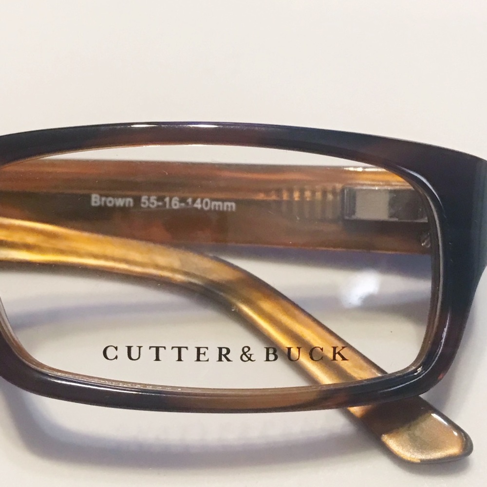 New Cutter & Buck Rx eyeglass frames brown - Picture 2 of 7